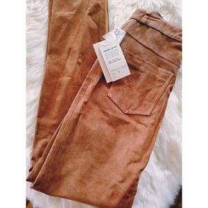 NWT Lew Magram Leather / Suede Pants 6